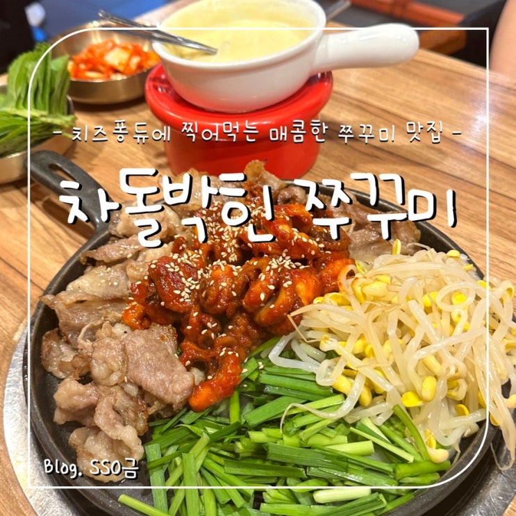  [종로]차돌박힌 쭈꾸미_매콤한 쭈꾸미 내돈내산으로 치즈퐁듀 찍어 먹음(솔직 장단점)