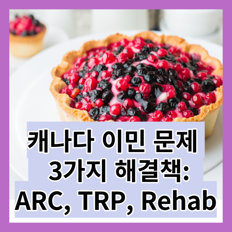  캐나다 이민 문제 3가지 해결책: ARC, TRP, Rehab - 가장 알기 쉬운 '캐나다 이민 레시피' (30)