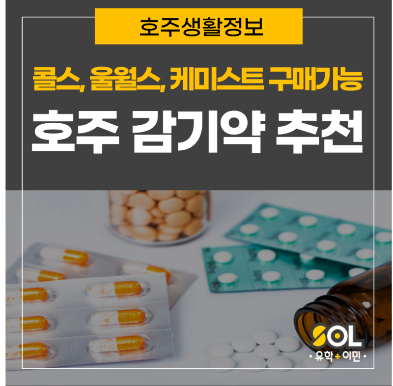[호주 워홀] 처방전 필요없어요! ㅣ 호주 감기약 추천 ㅣ 콜스, 울월스, 케미스트에서 구매가....