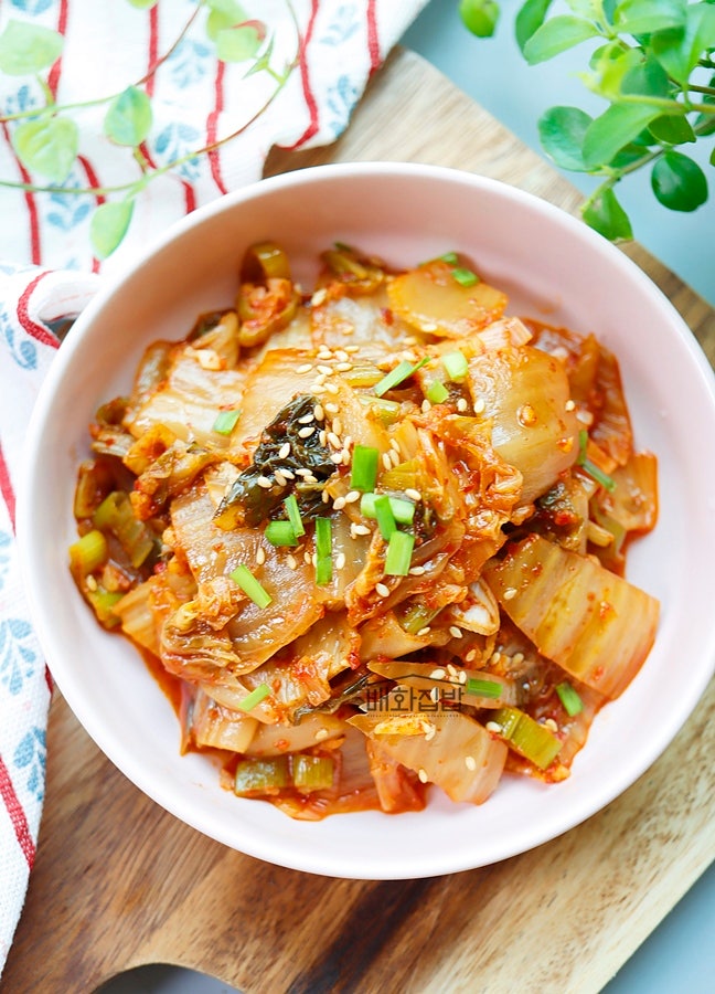 볶음김치 만드는법 묵은지 들기름 김치볶음 만들기 신 김치볶음레시피 김치 요리 : 네이버 블로그
