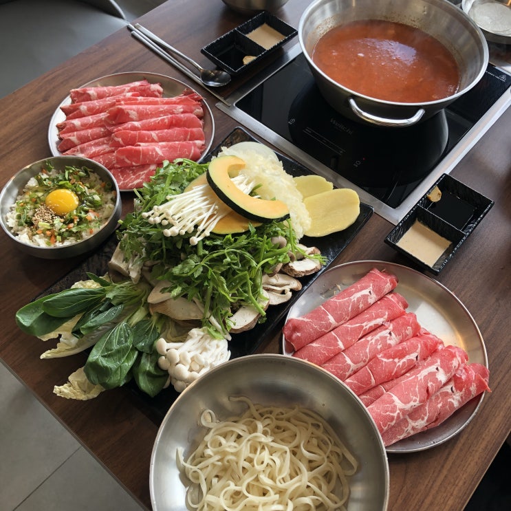  인천 송도 샤브샤브 맛집 고복샤브샤브 칼국수 볶음밥까지 완벽