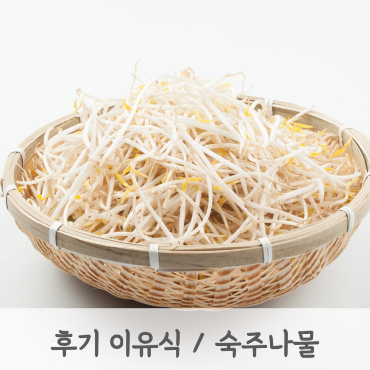 [후기이유식] 숙주나물 큐브 만드는 방법 (숙주토핑, 토핑이유식, 베이비무브)