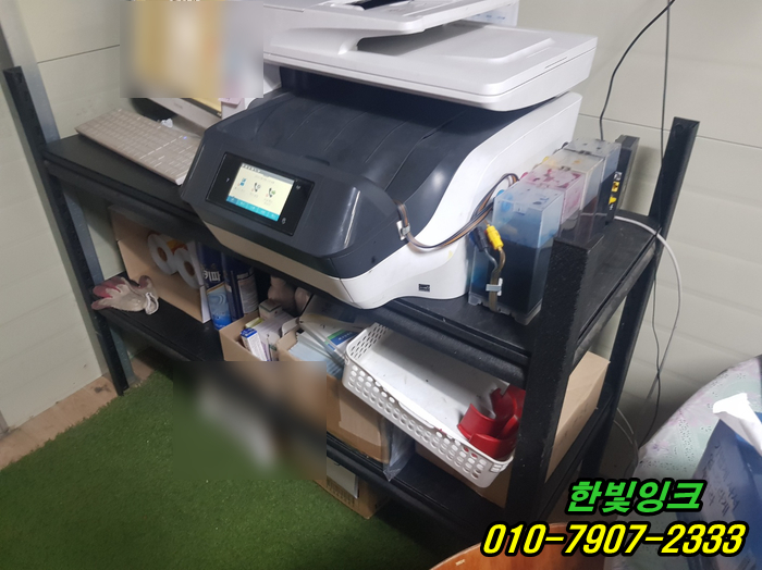 인천 서구 검단동 HP8720 프린터수리 무한잉크  색상불량 혼색  소모품시스템 문제 출장 점검 서비스