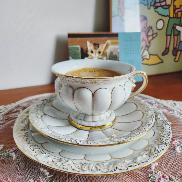 [Meissen]_마이센_엑스폼 화이트골드_트리오
