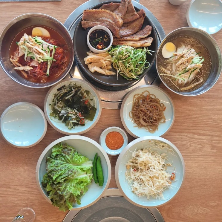  진주혁신도시고기 맛집 조선본갈비밀면 점심특선 후기
