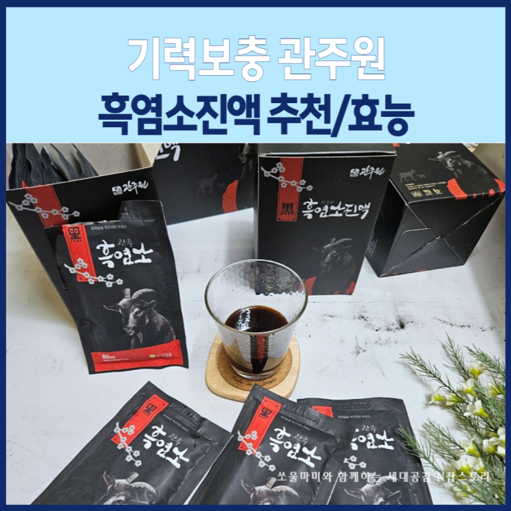 기력보충 흑염소진액추천 관주원