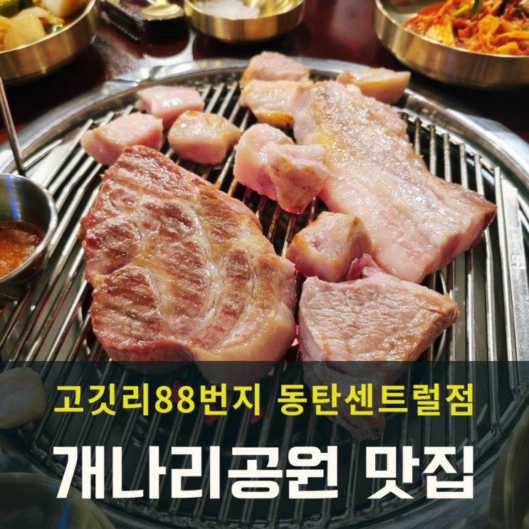 동탄 개나리공원 맛집 리스트 연탄에 굽는 고깃리88번지 소개