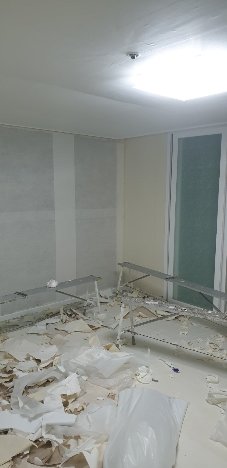  마산 월포 벽산블루밍  실크도배