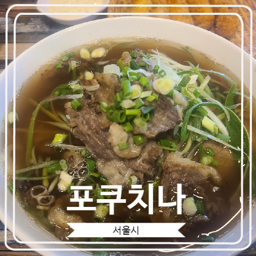 [포쿠치나] 강남구청역  줄 서서 먹는 쌀국숫집/강남구청역 베트남 음식 맛집