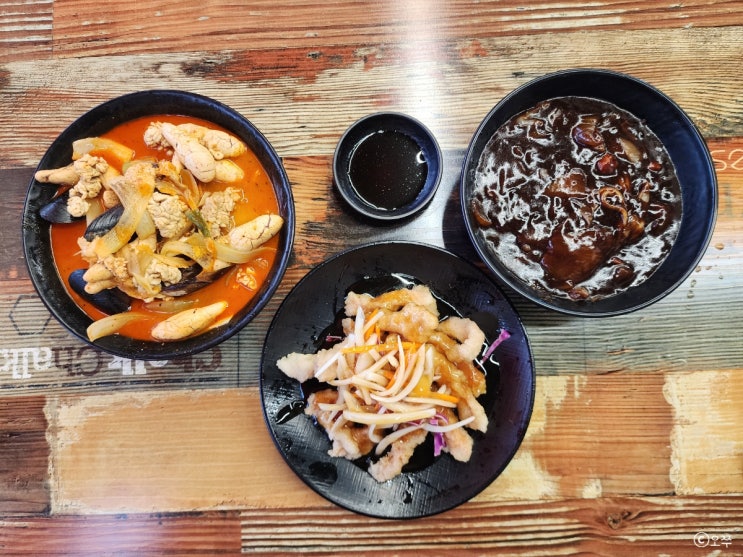  [수원 천천동 맛집] 해품짬 / 알짬뽕, 짜장면, 미니 등심 탕수육 추천