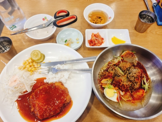  의정부 왕돈까스왕냉면 털고온 후기 내돈내산