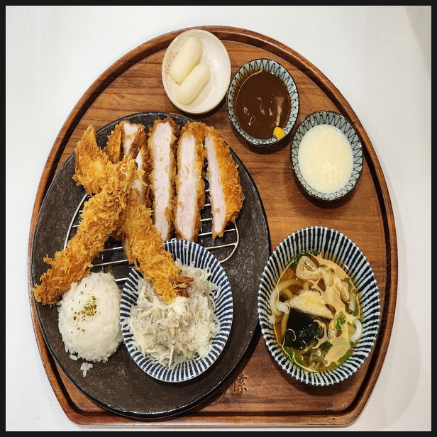 서울 신림역 맛집 백소정 신림점 에비텐모듬카츠 & 치즈모듬카츠 후기