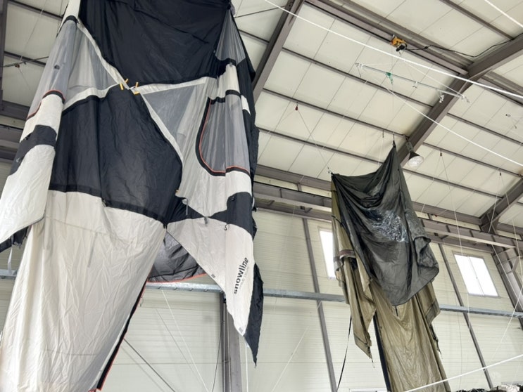 부산 근교 양산 텐트 세탁 곰팡이 오염 제거 가능! '경운기네 텐트세탁소'
