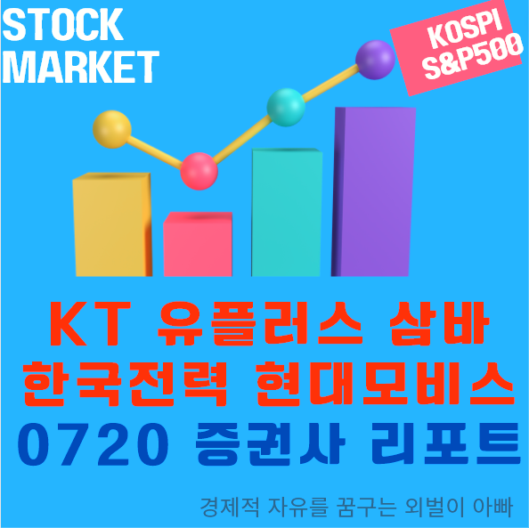  증권사기업리포트 KT LG유플러스 삼성바이오로직스 현대모비스 한국전력 ktm모바일 유플러스알뜰모바일 삼성바이오에피스 현대모비스부품 한국전력거래소