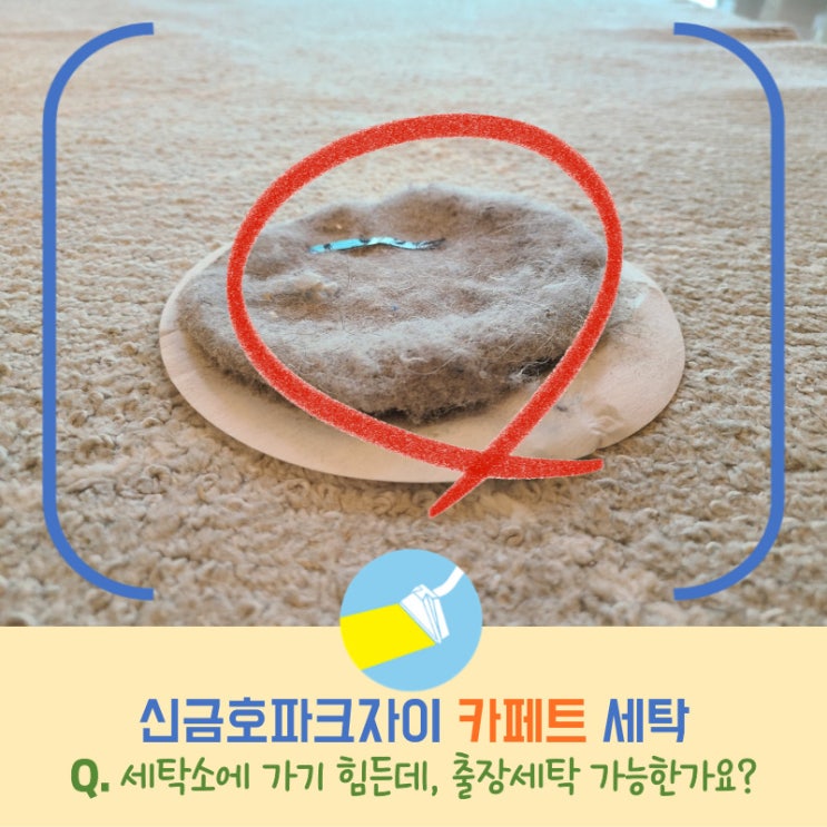  신금호파크자이 카페트 세탁, 출장세탁 진행하고 왔습니다!