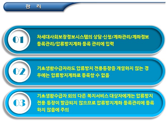 기초생활수급자 압류방지 전용통장