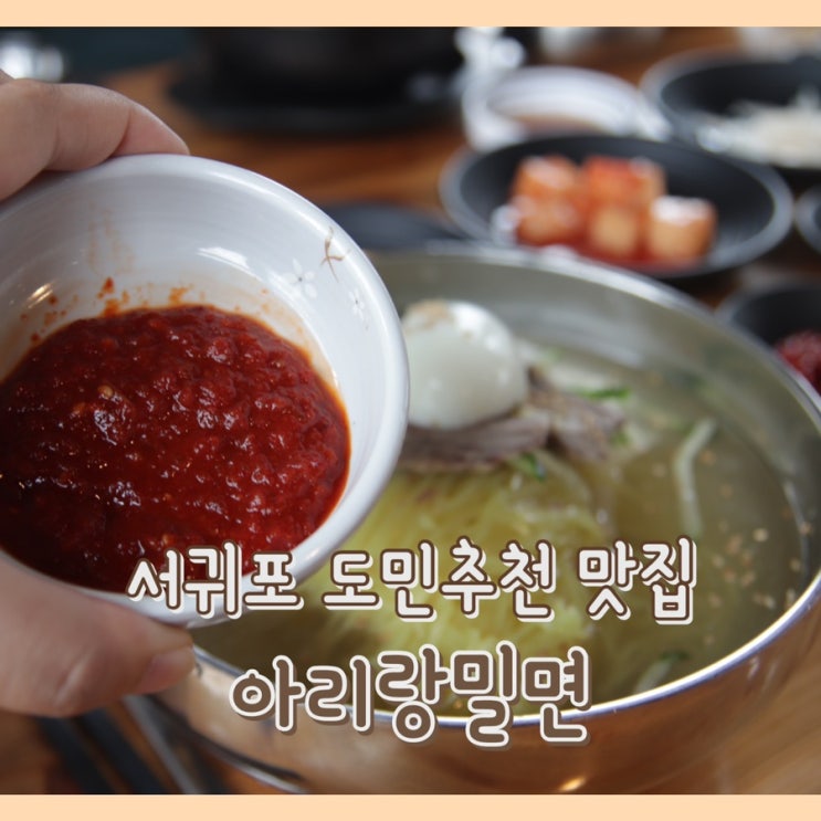  [맛집] 아리랑밀면 : 서귀포 밀면 국밥 맛집 / 제주도 유일 한우 양지 밀면/ 서귀포시청맛집 / 제주해장국맛집