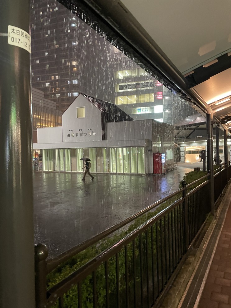 일본 생활 61주차 - 폭우로 운행 정지된 센다이역 ️ / 퇴근하고 야타이 구경가기 / 중복에 먹은것들