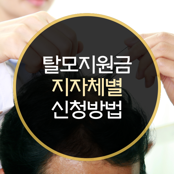  탈모지원금, 지자체별 신청방법은