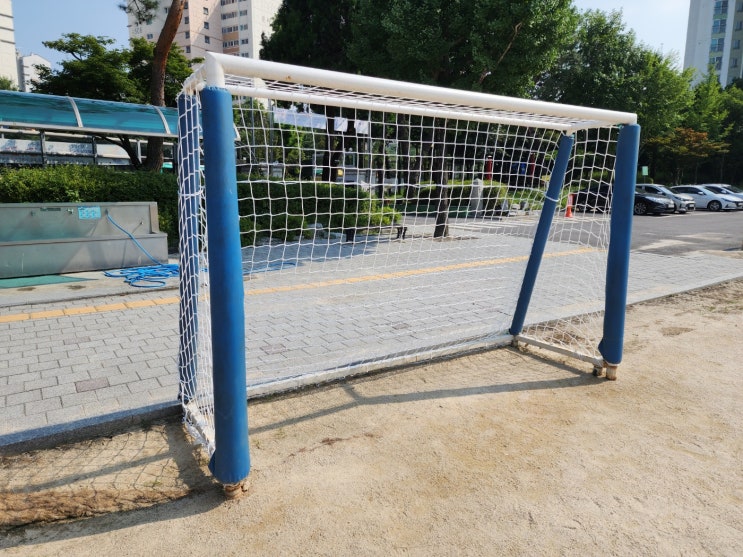  [날개스포츠] 양주덕현초교 풋살골망(고급망) 교체, 풋살골망(사각망) 교체