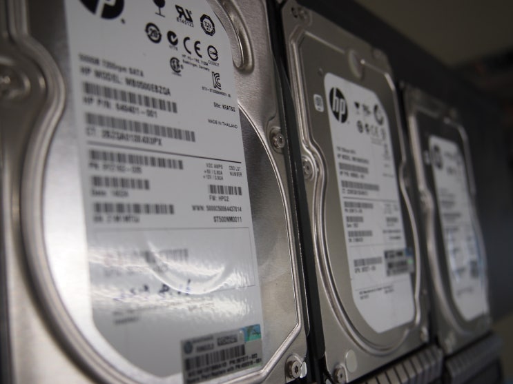  Hp ML 350 G6 타워 서버 데이터복구 하드 2개 Raid 1