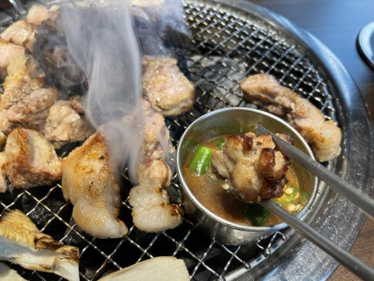  바다가보이는 애월 흑돼지 맛집 고기왕 제주 생고기 맛있다