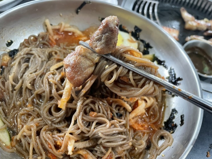  제주도고기집 한림 일등정육식당 바로사서 굽자 (ft.막국수)