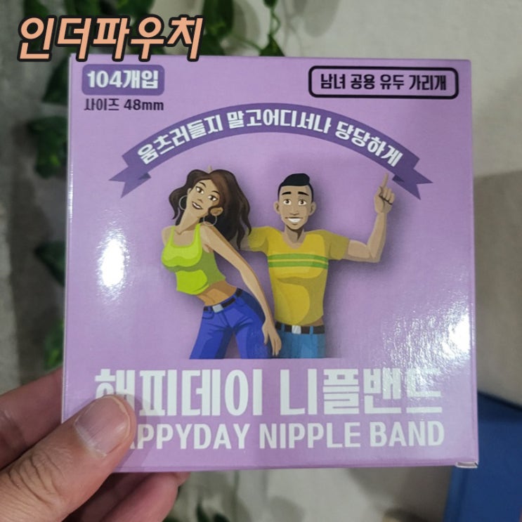  인더파우치 니플패치 추천(꼭지밴드)