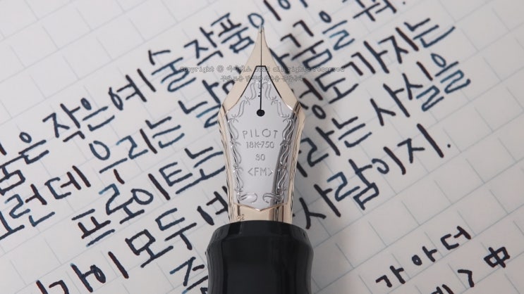  꿈 = 작은 예술 작품 (파이롯트 커스텀 우루시 30호 FM닙 만년필로 필사하기)