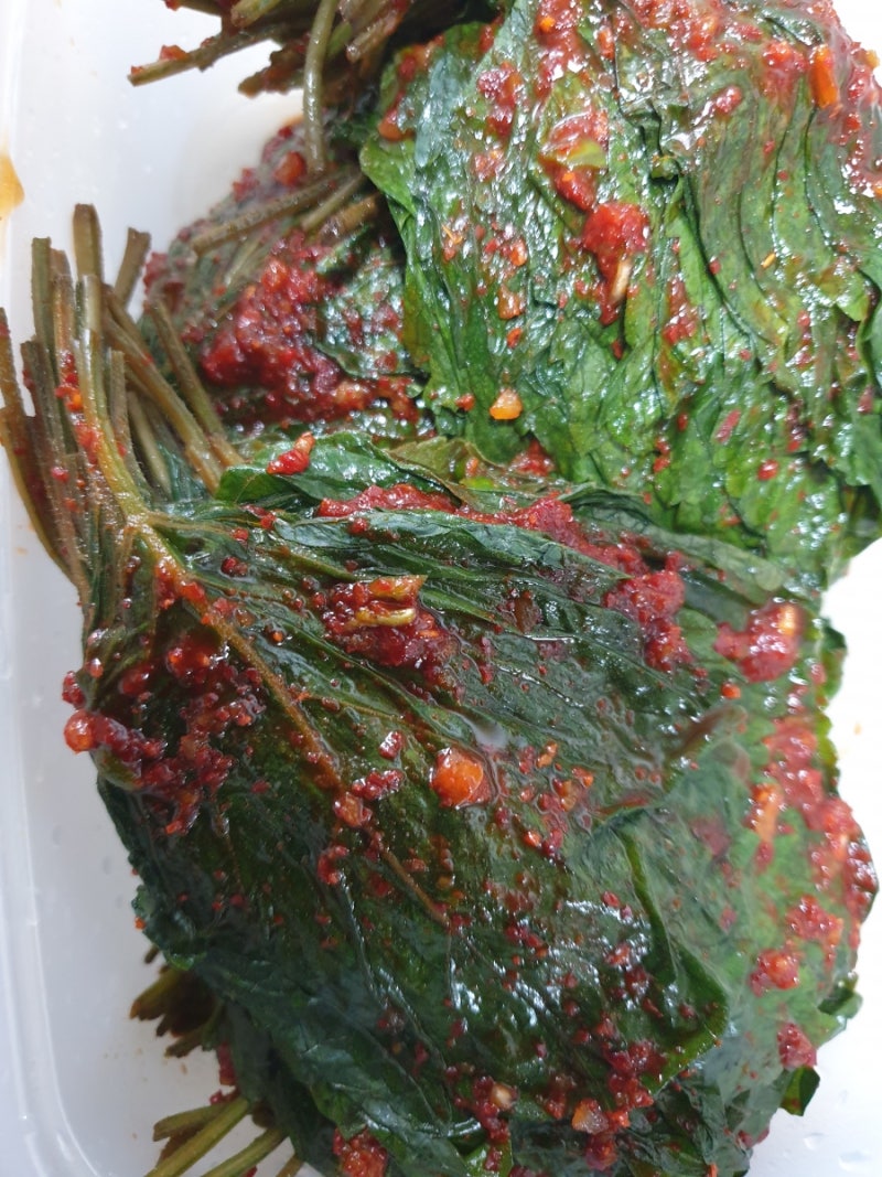 #깻잎김치#   #소금물에 삭히기#