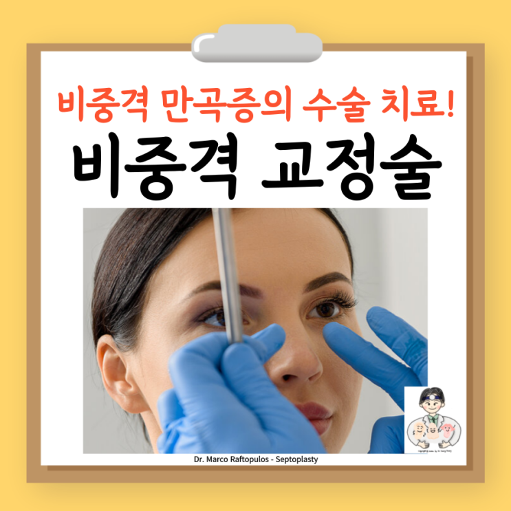  비중격 만곡증 수술 - 비중격 교정술(Septoplasty) 적응증 과정 합병증