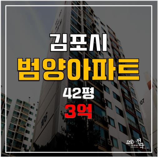 김포아파트경매 풍무동 범양아파트 3억 42평 , 풍무역