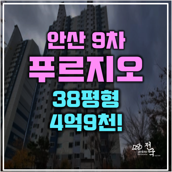 안산아파트경매 사동 푸르지오9차 4억9천! 안산아파트경매 사동 푸르지오9차 4억9천!