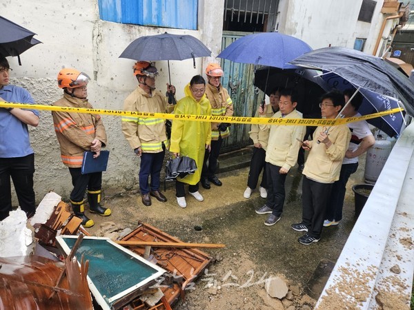  광주지역 일강수량 평균 87.1 기록 24일 호우경보 발령… 비상 3단계 전직원 비상근무