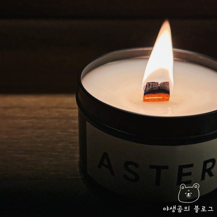  감각적인 분위기를 살려주는 히노끼향 자아라이브러리 오브제 캔들