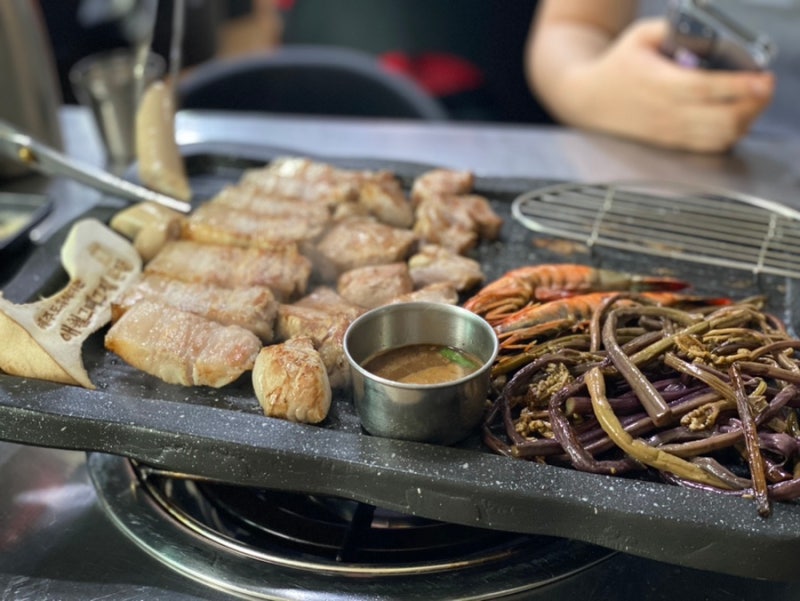 애월 그때그집 본점 /제주 애월 흑돼지 삼겹살 2인 흑돼지 세트 먹어본후기