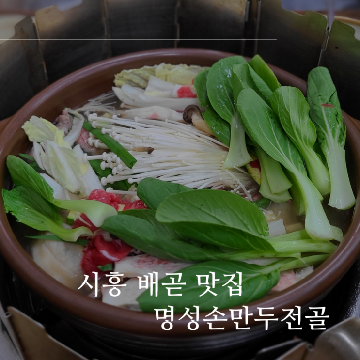 시흥 배곧 맛집 추천 손만두 맛집 "명성손만두전골"