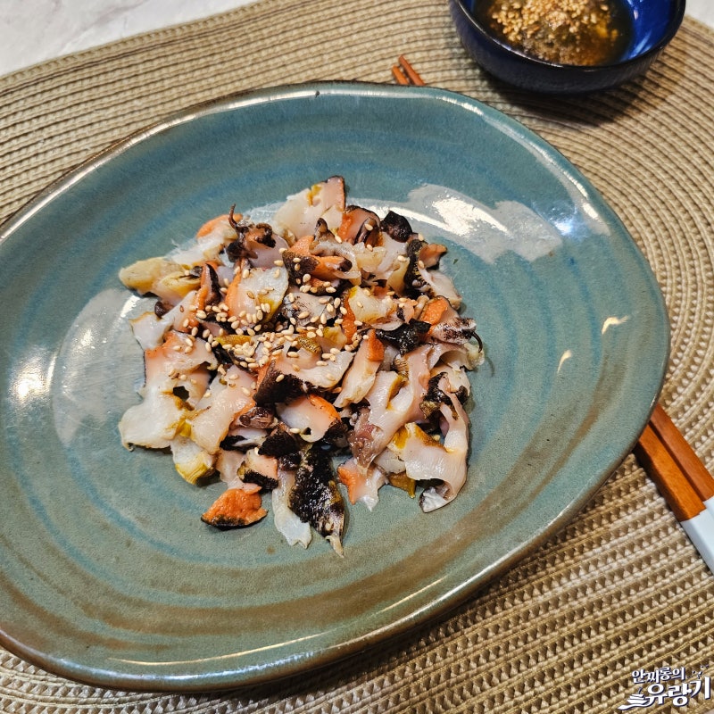 뿔소라 손질법 집에서 제철해산물 뿔소라 내장 해감 회 손질