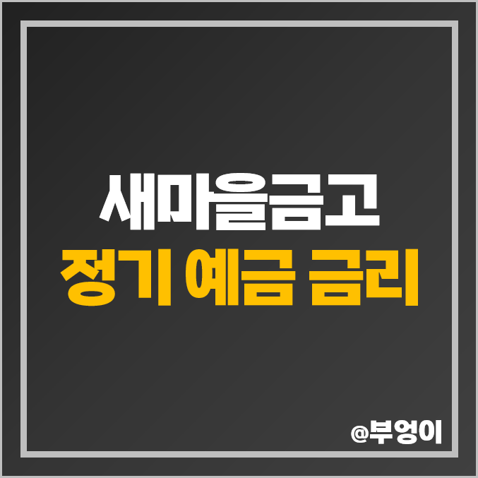 MG 새마을금고 정기 예금 금리 비교, 특판 이자 높은 지점 MG 새마을금고 정기 예금 금리 비교, 특판 이자 높은 지점