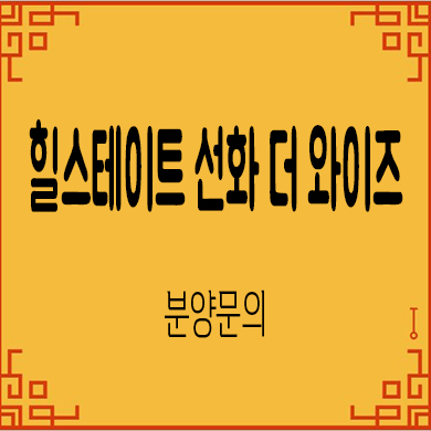 힐스테이트 선화 더와이즈 미분양아파트 선화동 현대건설 줍줍 잔여세대 분양가 문의