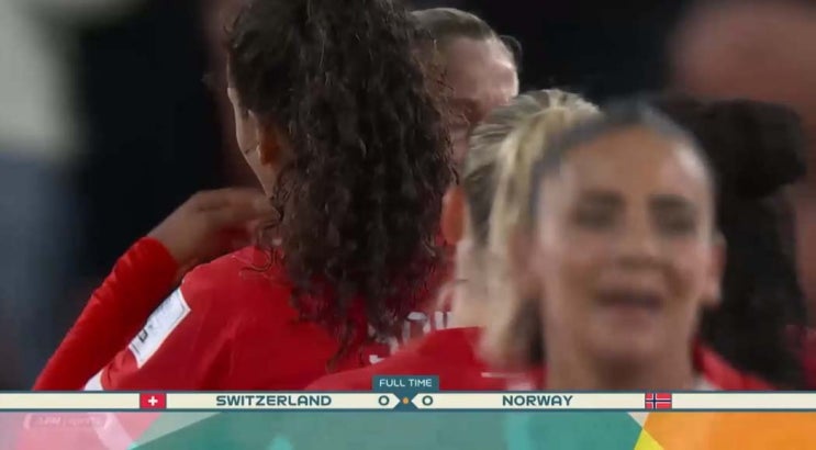  2023 FIFA 여자월드컵 A조 2차전 스위스 vs 노르웨이