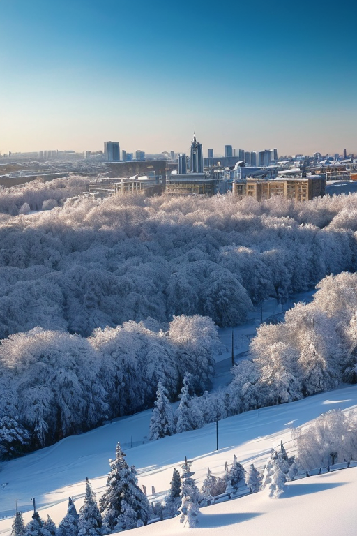 [Ai Greem] 배경_전경 185: Free commercially available images of snowy winter cool city views