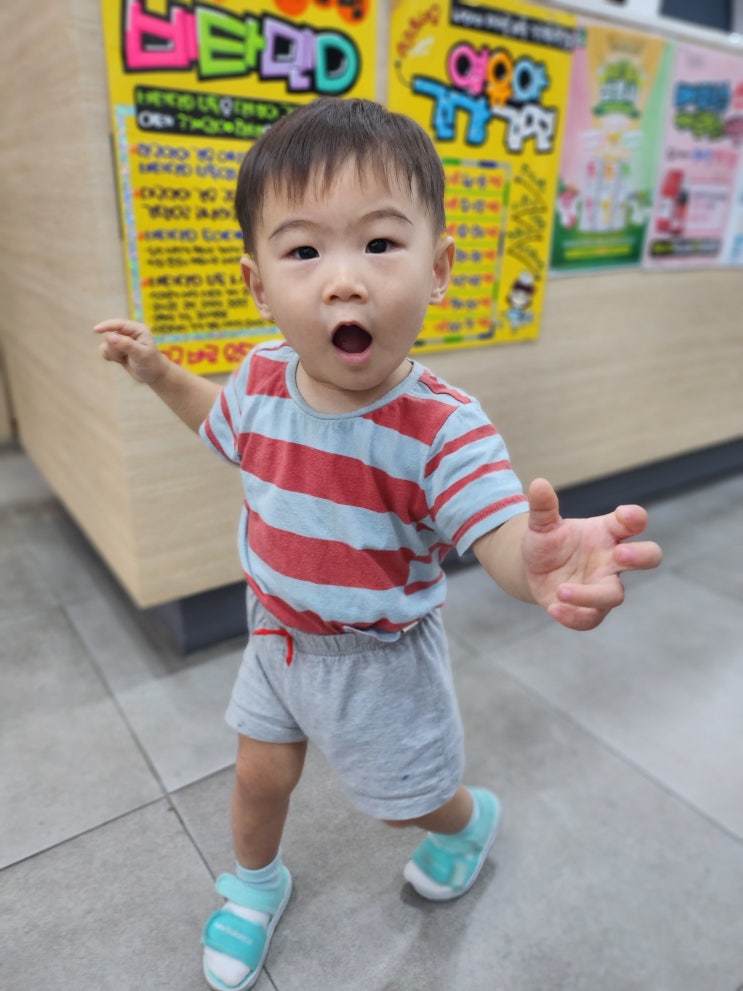  18개월 미소의 수족구 : 열안나는 수족구도 있다