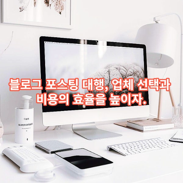  블로그 포스팅 대행, 업체 선택과 비용의 효율을 높이자.