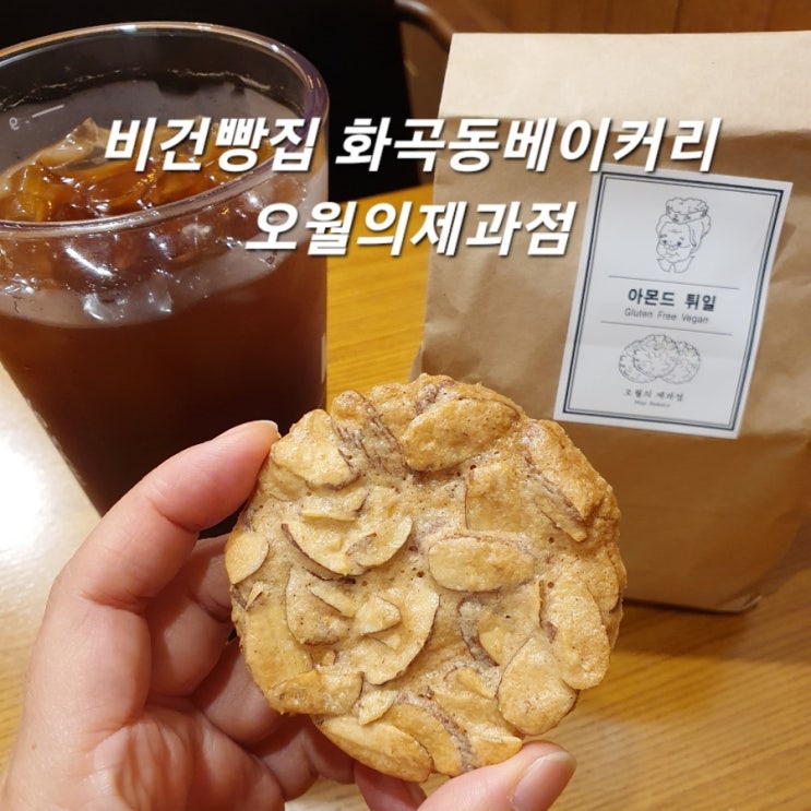 까치산역/ 화곡동베이커리 비건빵집 오월의제과점 비건 튀일&그래놀라 맛집
