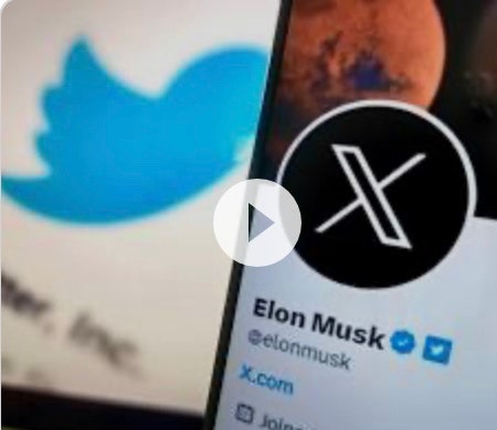 Elon Musk reveals new ‘X’ logo to replace Twitter’s blue bird