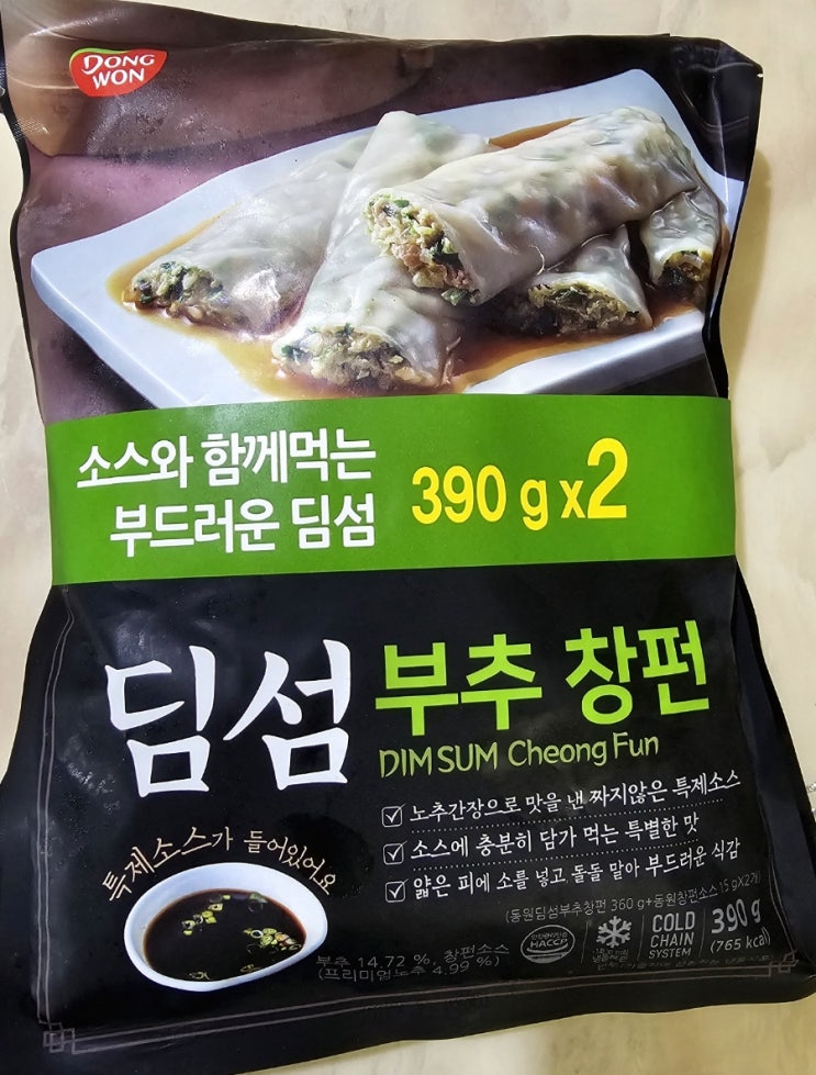  동원 딤섬 부추 창펀(소스에 담가먹는 만두)