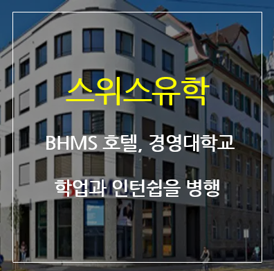 스위스 유학 호텔경영대학교 BHMS 입학 및 장학금