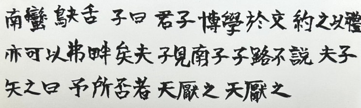 南蠻鴃舌(남만격설) - "남쪽 미개한 족속의 말은 왜가리의 소리와 같다", 논어6편 옹야(雍也): 博學於文 約之以禮 박학어문 약지이례 (30725) 南蠻鴃舌(남만격설) - "남쪽 미개한 족속의 말은 왜가리의 소리와 같다", 논어6편 옹야(雍也): 博學於文 約之以禮 박학어문 약지이례 (30725)