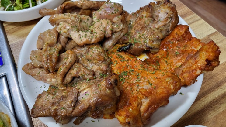  포항닭갈비 숯불에 구워먹는 닭구이 <주해숯불닭갈비>